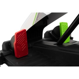 Gokart Fast 3 Drift na akumulator dla dzieci Biały + Funkcja driftu + Silniki 2x150W + Radio LED + Pasy