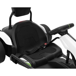 Gokart Fast 3 Drift na akumulator dla dzieci Biały + Funkcja driftu + Silniki 2x150W + Radio LED + Pasy