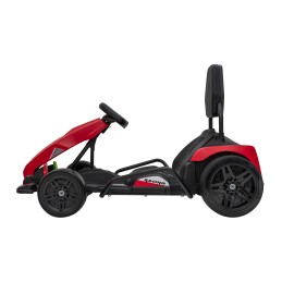 Gokart Fast 3 Drift na akumulator dla dzieci Czerwony + Funkcja driftu + Silniki 2x150W + Radio LED + Pasy