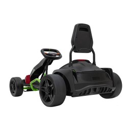 Gokart Fast 3 Drift na akumulator dla dzieci Czarny + Funkcja driftu + Silniki 2x150W + Radio LED + Pasy