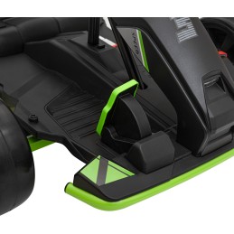 Gokart Fast 3 Drift na akumulator dla dzieci Czarny + Funkcja driftu + Silniki 2x150W + Radio LED + Pasy