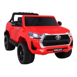 Toyota Hilux na akumulator dla dzieci Czerwony Pickup + Napęd 4x4 + Pilot