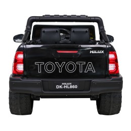 Toyota Hilux na akumulator dla dzieci Czarny Pickup + Napęd 4x4 + Pilot