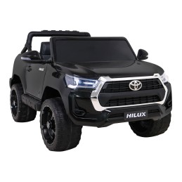 Toyota Hilux na akumulator dla dzieci Czarny Pickup + Napęd 4x4 + Pilot