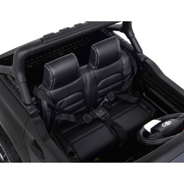 Toyota Hilux na akumulator dla dzieci Czarny Pickup + Napęd 4x4 + Pilot