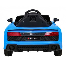 Audi R8 LIFT Samochodzik na akumulator Niebieski + Pilot + Koła EVA + MP3 + LED