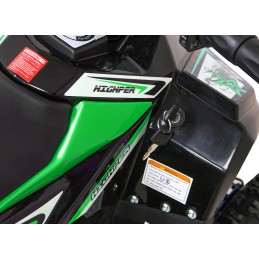 Quad HIPERFECT na akumulator Zielony 35km/h + Silnik 1000W + Koła pompowane + Regulacja siedzenia