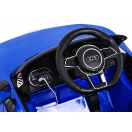 Audi R8 na akumulator dla dzieci Niebieski + Pilot + EVA + Wolny Start + MP3 LED