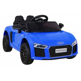 Audi R8 na akumulator dla dzieci Niebieski + Pilot + EVA + Wolny Start + MP3 LED