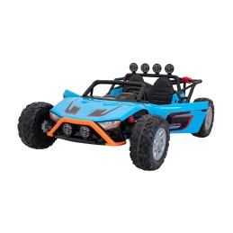 Auto Buggy Racing 5 na akumulator dla dzieci Niebieski + Silniki 2x200W + Pilot + Audio LED + Wolny Start