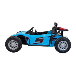 Auto Buggy Racing 5 na akumulator dla dzieci Niebieski + Silniki 2x200W + Pilot + Audio LED + Wolny Start