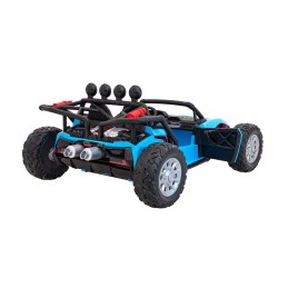 Auto Buggy Racing 5 na akumulator dla dzieci Niebieski + Silniki 2x200W + Pilot + Audio LED + Wolny Start