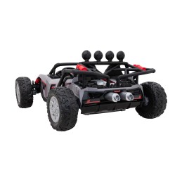 Auto Buggy Racing 5 na akumulator dla dzieci +3. Szary + Silniki 2x200W + Pilot + Wolny Start