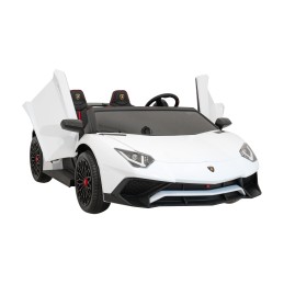 Auto Lamborghini Aventador SV na akumulator dla 2 dzieci Biały