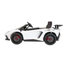 Auto Lamborghini Aventador SV na akumulator dla 2 dzieci Biały