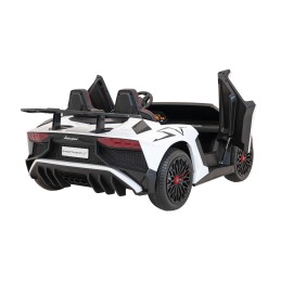 Auto Lamborghini Aventador SV na akumulator dla 2 dzieci Biały