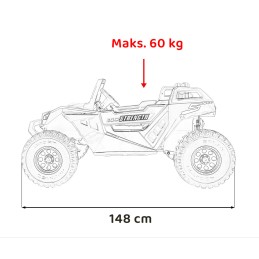 Pojazd Buggy Clash STRONG 4x4 Biały
