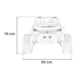 Pojazd Buggy Clash STRONG 4x4 Biały