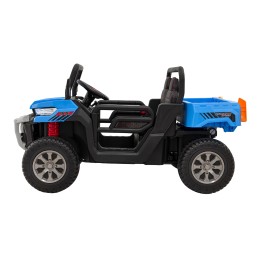 Auto Pick-Up Speed 900 dla dzieci Niebieski + Napęd 4x4 + Ruchomy kiper + Bagażnik + Pilot + Łopatka + Audio LED