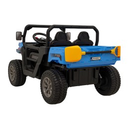 Auto Pick-Up Speed 900 dla dzieci Niebieski + Napęd 4x4 + Ruchomy kiper + Bagażnik + Pilot + Łopatka + Audio LED