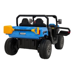 Auto Pick-Up Speed 900 dla dzieci Niebieski + Napęd 4x4 + Ruchomy kiper + Bagażnik + Pilot + Łopatka + Audio LED