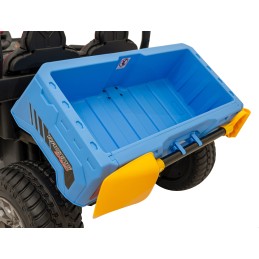 Auto Pick-Up Speed 900 dla dzieci Niebieski + Napęd 4x4 + Ruchomy kiper + Bagażnik + Pilot + Łopatka + Audio LED