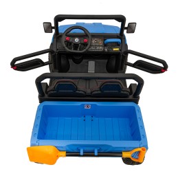 Auto Pick-Up Speed 900 dla dzieci Niebieski + Napęd 4x4 + Ruchomy kiper + Bagażnik + Pilot + Łopatka + Audio LED
