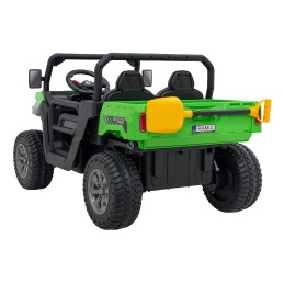 Auto Pick-Up Speed 900 dla dzieci Zielony + Napęd 4x4 + Ruchomy kiper + Bagażnik + Pilot + Łopatka + Audio LED