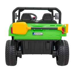 Auto Pick-Up Speed 900 dla dzieci Zielony + Napęd 4x4 + Ruchomy kiper + Bagażnik + Pilot + Łopatka + Audio LED