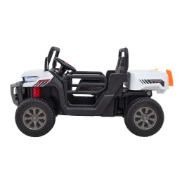 Auto Pick-Up Speed 900 dla dzieci Biały + Napęd 4x4 + Ruchomy kiper + Bagażnik + Pilot + Łopatka + Audio LED