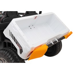 Auto Pick-Up Speed 900 dla dzieci Biały + Napęd 4x4 + Ruchomy kiper + Bagażnik + Pilot + Łopatka + Audio LED