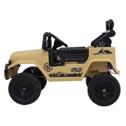 Toyota FJ Cruiser dla dzieci Beżowy + Pilot + Napęd 4x4 + Audio LED + EVA + Wolny Start
