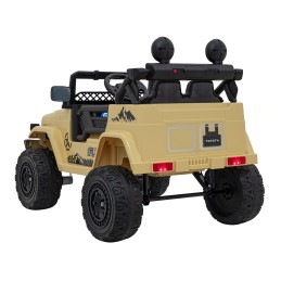 Toyota FJ Cruiser dla dzieci Beżowy + Pilot + Napęd 4x4 + Audio LED + EVA + Wolny Start