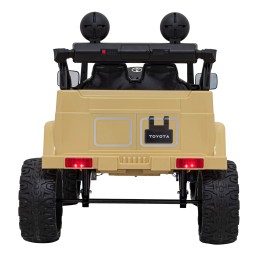 Toyota FJ Cruiser dla dzieci Beżowy + Pilot + Napęd 4x4 + Audio LED + EVA + Wolny Start