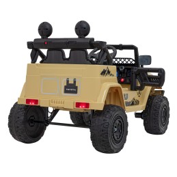 Toyota FJ Cruiser dla dzieci Beżowy + Pilot + Napęd 4x4 + Audio LED + EVA + Wolny Start