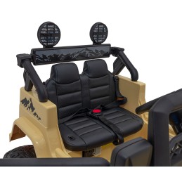 Toyota FJ Cruiser dla dzieci Beżowy + Pilot + Napęd 4x4 + Audio LED + EVA + Wolny Start