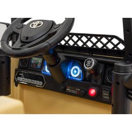 Toyota FJ Cruiser dla dzieci Beżowy + Pilot + Napęd 4x4 + Audio LED + EVA + Wolny Start