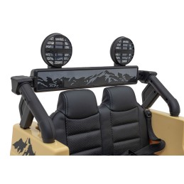 Toyota FJ Cruiser dla dzieci Beżowy + Pilot + Napęd 4x4 + Audio LED + EVA + Wolny Start