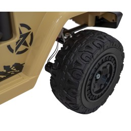 Toyota FJ Cruiser dla dzieci Beżowy + Pilot + Napęd 4x4 + Audio LED + EVA + Wolny Start