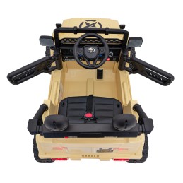 Toyota FJ Cruiser dla dzieci Beżowy + Pilot + Napęd 4x4 + Audio LED + EVA + Wolny Start