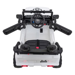 Toyota FJ Cruiser dla dzieci Biały + Pilot + Napęd 4x4 + Audio LED + EVA + Wolny Start