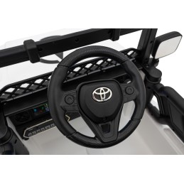 Toyota FJ Cruiser dla dzieci Biały + Pilot + Napęd 4x4 + Audio LED + EVA + Wolny Start