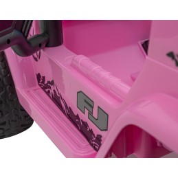 Toyota FJ Cruiser dla dzieci Różowy + Pilot + Napęd 4x4 + Audio LED + EVA + Wolny Start