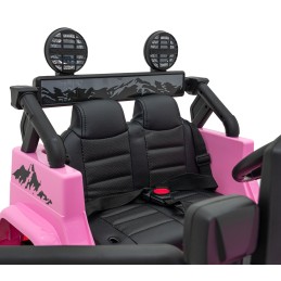 Toyota FJ Cruiser dla dzieci Różowy + Pilot + Napęd 4x4 + Audio LED + EVA + Wolny Start