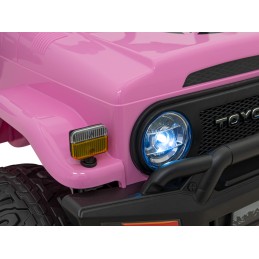 Toyota FJ Cruiser dla dzieci Różowy + Pilot + Napęd 4x4 + Audio LED + EVA + Wolny Start