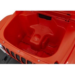 Jeep Wrangler Rubicon na akumulator dla dzieci Pomarańczowy + Pilot + Radio MP3 LED + Koła EVA