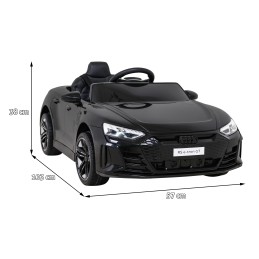 Audi RS E-Tron GT na akumulator Czarny + Pilot + Napęd 4x4 + Radio MP3 + LED + EVA