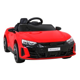 Audi RS E-Tron GT na akumulator Czerwony + Pilot + Napęd 4x4 + Radio MP3 + LED + EVA