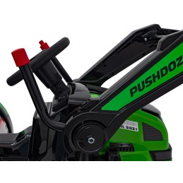 Koparka Traktor na akumulator dla dzieci Zielony + Ruchome Ramię Łyżka + Pilot + Wolny Start + Radio FM + LED