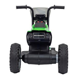 Motorek Cross Honda CRF 450R na akumulator dla dzieci Zielony + 3 Koła + Gumowy Bieżnik + Klakson